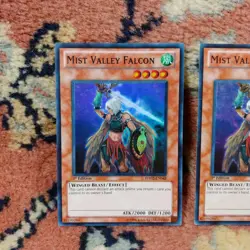 Yugioh 2X Mist Valley Falcon HA02-EN048 - 1st Edition - Super Rare - LP/MP Card - Image 2