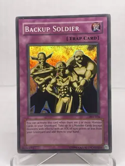 YuGiOh Backup Soldier Super Rare Neat Mint Single Card PSV-028 - Image 1
