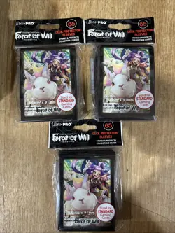 FORCE OF WILL ULTRA PRO STANDARD DECK PROTECTOR CARD SLEEVES POKEMON Lot Of 3 - Image 2