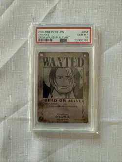 One Piece Card Shanks Wanted OP09-004 SP SR Emperors In The New World Japanese - Image 1