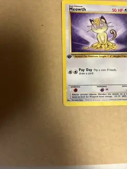 MEOWTH - 56/64 - 1st Edition Jungle - Common - Pokemon Card - RARE - Image 3