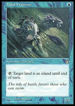 Magic the Gathering MTG Tidal Warrior (47) Stronghold NM - Image 1