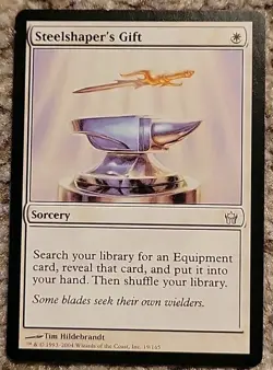 1x Steelshaper's Gift Fifth Dawn Magic The Gathering MTG NM-LP - Image 1