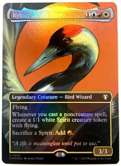 MTG Kykar, Wind's Fury BORDERLESS FOIL Commander Masters 0683 NM pack fresh - Image 1