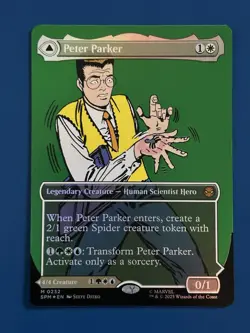 Peter Parker (0232) (Borderless) Marvel's Spider-Man Foil NM - Image 1