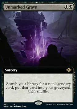 Magic the Gathering MTG Unmarked Grave (453) Modern Horizons 2 LP - Image 1