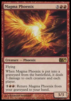 Magic the Gathering MTG Magma Phoenix (148) Magic 2010 LP - Image 1