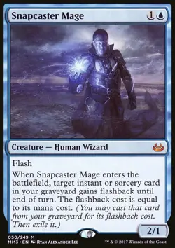 Magic the Gathering MTG Snapcaster Mage (50) Modern Masters 2017 LP - Image 1