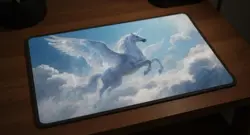 Premium Gaming Playmat - Ultimate Ethereal Pegasus Fantasy - Image 1