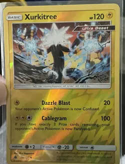 Pokemon TCG Xurkitree Forbidden Light 39/131 Reverse Holo Rare - Image 1