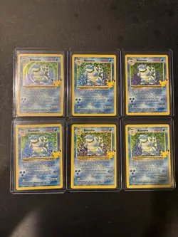 Blastoise 2/102 Pokemon Celebrations Classic Collection Lot Of 6 - Image 1