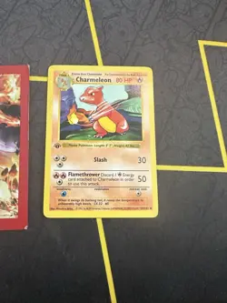 Pokemon Charmeleon 24/102 1st Edition Shadowless Non Holo Rare 154💎NM LP +💎 - Image 1