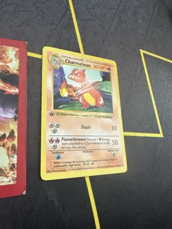 Pokemon Charmeleon 24/102 1st Edition Shadowless Non Holo Rare 154💎NM LP +💎 - Image 3