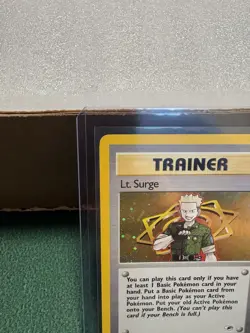 Pokemon TCG: Lt. Surge Trainer #17/132 Gym Heroes Holo, LP - Image 2