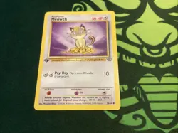 Pokemon TCG: NM 1st Edition Meowth 56/64 - Jungle Set - WOTC 1999 VTG📈🔥 - Image 1