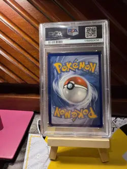2019 POKEMON SUN & MOON UNIFIED MINDS 35 SLOWPOKE & PSYDUCK GX TAG TEAM PSA 9 - Image 2