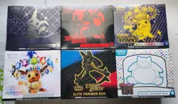 Pokemon 6 ETBs sealed Destined Rivals/Prismatic/Crown Zenith/Paldean Fates + 151 - Image 1