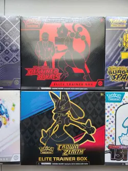 Pokemon 6 ETBs sealed Destined Rivals/Prismatic/Crown Zenith/Paldean Fates + 151 - Image 2