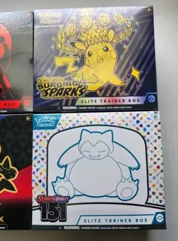 Pokemon 6 ETBs sealed Destined Rivals/Prismatic/Crown Zenith/Paldean Fates + 151 - Image 4