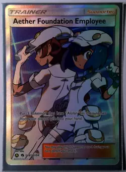 Aether Foundation Employee SV81/SV94 Rare Hidden Fates Pokemon TCG - Image 1
