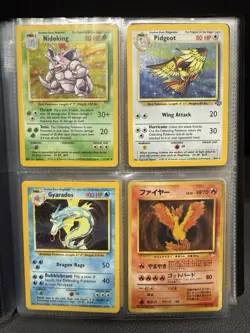VINTAGE POKEMON BINDER COLLECTION LOT 25+ HOLOS! DRAGONITE CHARIZARD WOTC - Image 3