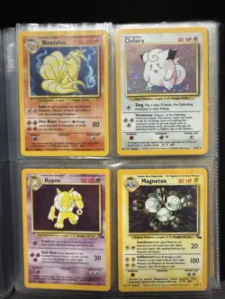 VINTAGE POKEMON BINDER COLLECTION LOT 25+ HOLOS! DRAGONITE CHARIZARD WOTC - Image 5