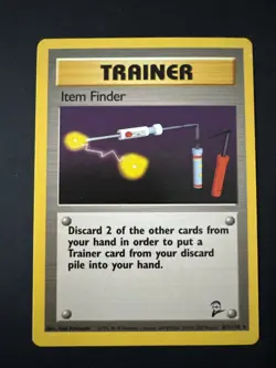 Item Finder 074/102 Base Set 2 Rare Trainer WOTC Vintage Pokemon TCG - Image 1