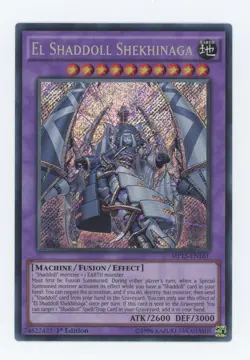 Yugioh El Shaddoll Shekhinaga MP15-EN161 Secret Rare 1st Edition LP - Image 1