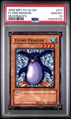 2002 YU-GI-OH! MCDONALD'S MCDONALD'S #011 FLYING PENGUIN PSA 10 - Image 1