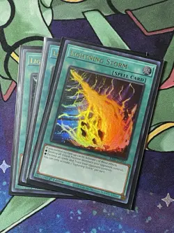 x1 Lightning Storm Ultra Rare RA01-EN061 25th Anniversary Rarity Colle Yugioh UR - Image 1