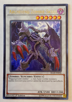 Yu-Gi-Oh Archfiend Zombie-Skull Ultra Rare 1st Edition BLLR-EN058 - Image 1