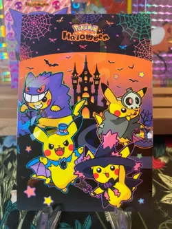??Non-TCG Costume Pikachu Ice Holo??Halloween Card Database Pokemon 2025 Peru?? - Image 1
