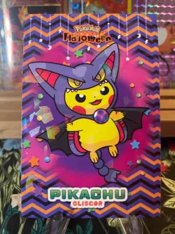 ??Non-TCG Pikachu Poncho Ice Holo??Halloween Card Database Pokemon 2025 Peru?? - Image 1