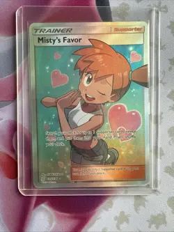 Pokemon Card Misty's Favor 235/236 Full Art Holo Card Sm-Unified Minds - Image 1