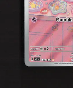 Milcery 152/142 Stellar Crown Full Art Ultra Rare Holo Pokemon Card NM - Image 5