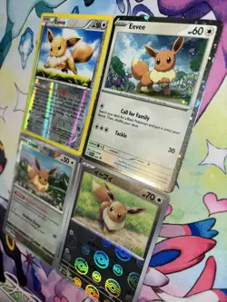 Pokemon TCG Eevee Card Lot Eevee 043 Promo Eevee 80/111 Reverse Holo Pokeball NM - Image 2