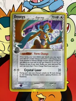 Pokemon TCG Deoxys EX Holon Phantoms Holo Rare Card 5/110 2006 NM - Image 1