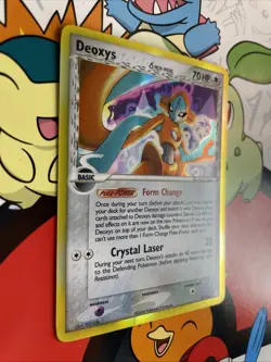 Pokemon TCG Deoxys EX Holon Phantoms Holo Rare Card 5/110 2006 NM - Image 2