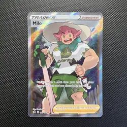 Pokemon Card Milo 190/192 Rebel Clash Full Art Trainer Rare NM - Image 1