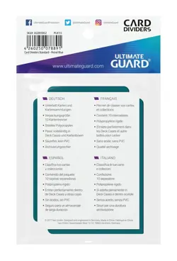 ULTIMATE GUARD DECK / STORAGE BOX CARD DIVIDERS(X10) - PETROL - FREE UK P&P - Image 4