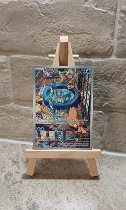 Pokemon TCG Squirtle Stellar Crown Illustration Rare Card 148/142 Mint Condition - Image 1