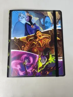 Disney Villains 9-Pocket Binder/Portfolio Holds 252 Cards 2025 Lorcana EMPTY - Image 1