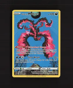 Galarian Moltres SWSH284 Black Star Promo Full Art Holo Pokemon Card LP - Image 1