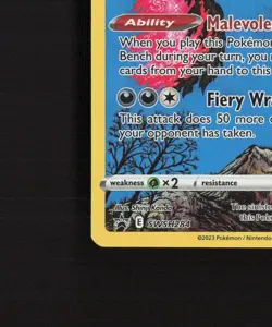 Galarian Moltres SWSH284 Black Star Promo Full Art Holo Pokemon Card LP - Image 5