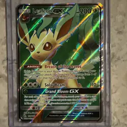 Pokemon TCG Leafeon GX Ultra Prism Holo Card 139/156 Full Art Ultra Rare - Image 1