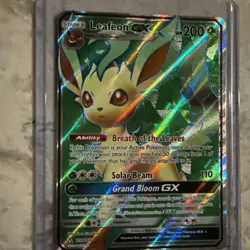 Pokemon TCG Leafeon GX Ultra Prism Holo Card 139/156 Full Art Ultra Rare - Image 5