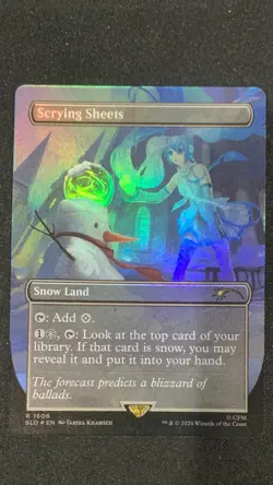 Scrying Sheets Foil Hatsune Miku Secret Lair NM MTG - Image 1