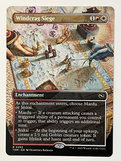 Windcrag Siege (Borderless) Tarkir: Dragonstorm Non-Foil MTG NM - Image 1