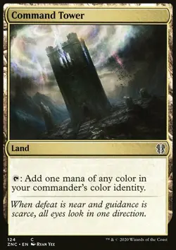 Magic the Gathering MTG Command Tower (124) Zendikar Rising Commander NM - Image 1