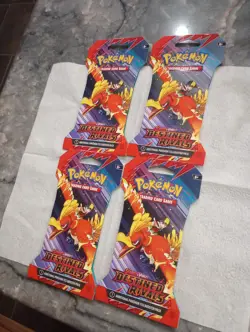 Lot of 4 Pokemon Destined Rivals Sleeved Booster Packs SEALED - Image 3